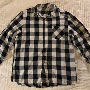 Faded flannel button up
